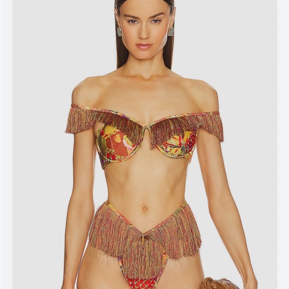 Andrea Iyamah Eyo Multicolor Fringe Bikini - Picture 3 of 8
